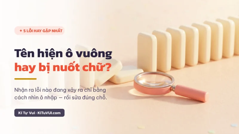 Sửa lỗi font khi đổi tên Free Fire: 5 lỗi & cách nhận biết