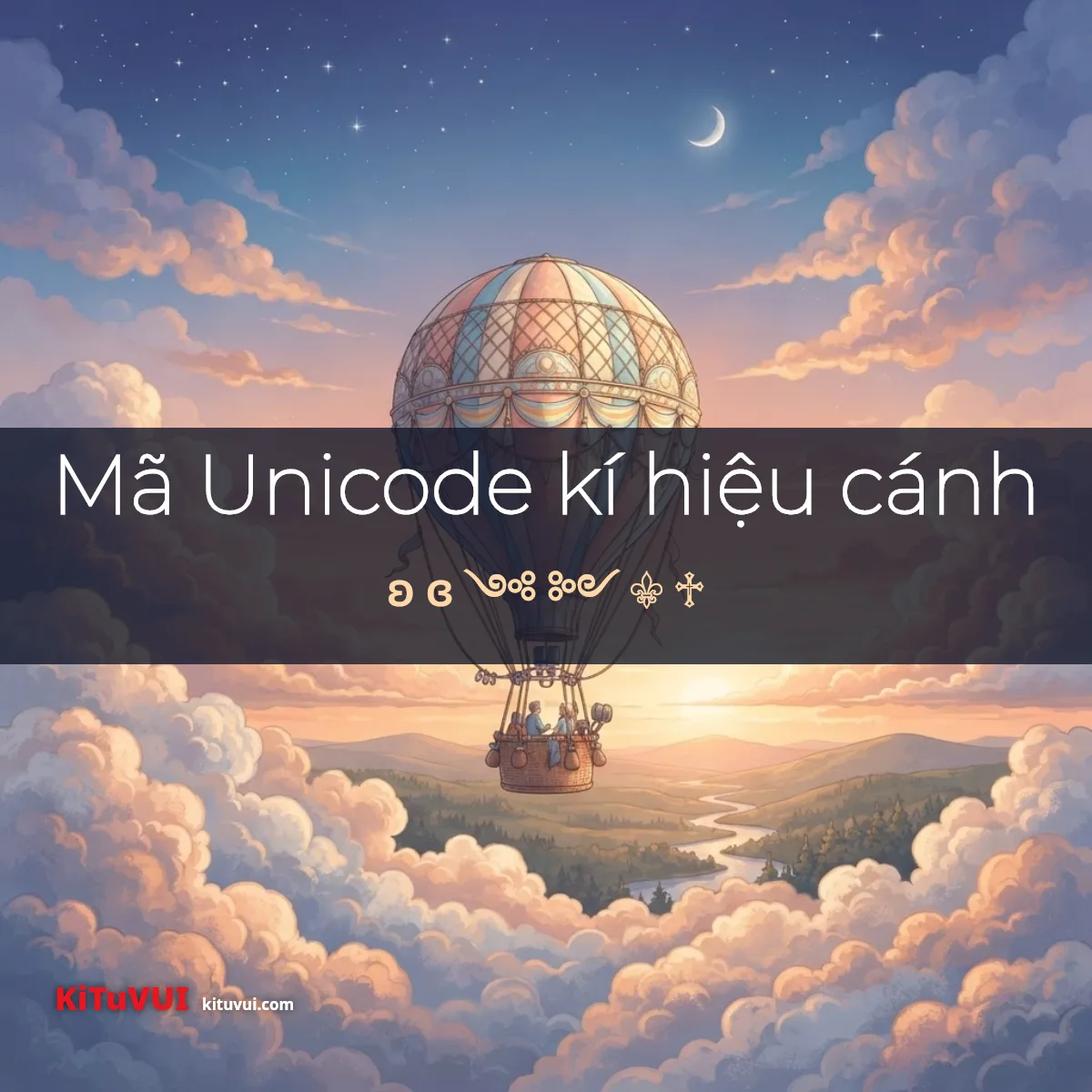 Bảng mã Unicode của kí hiệu cánh