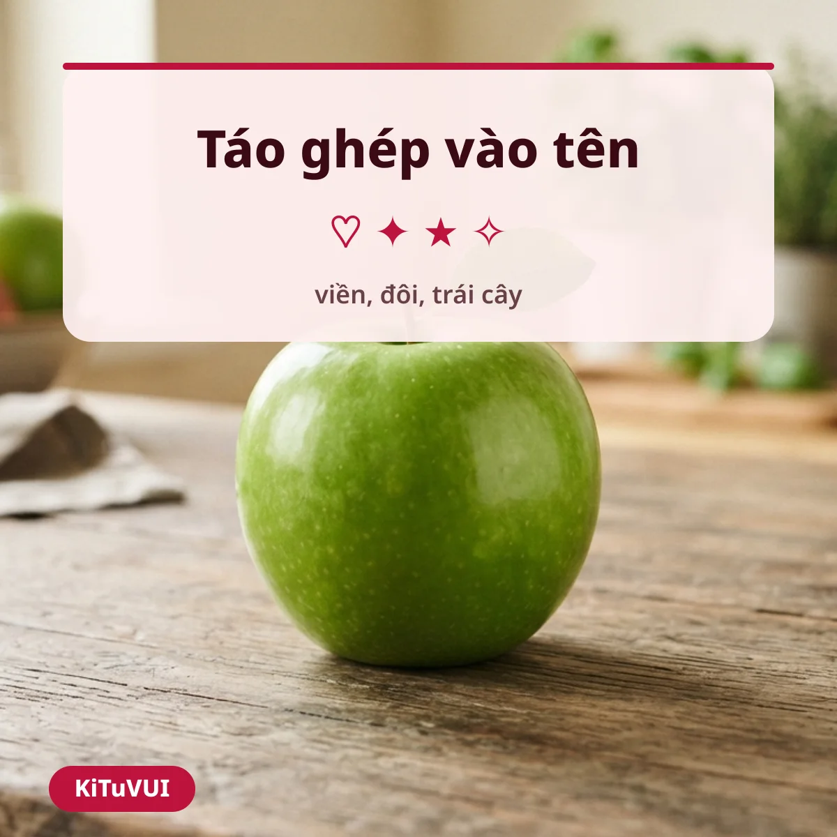 Ghép quả táo vào tên Free Fire